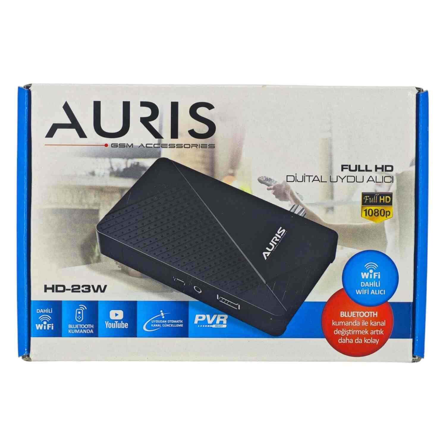 Auris Full HD Dijital Uydu Alıcısı WiFi Bluetooth